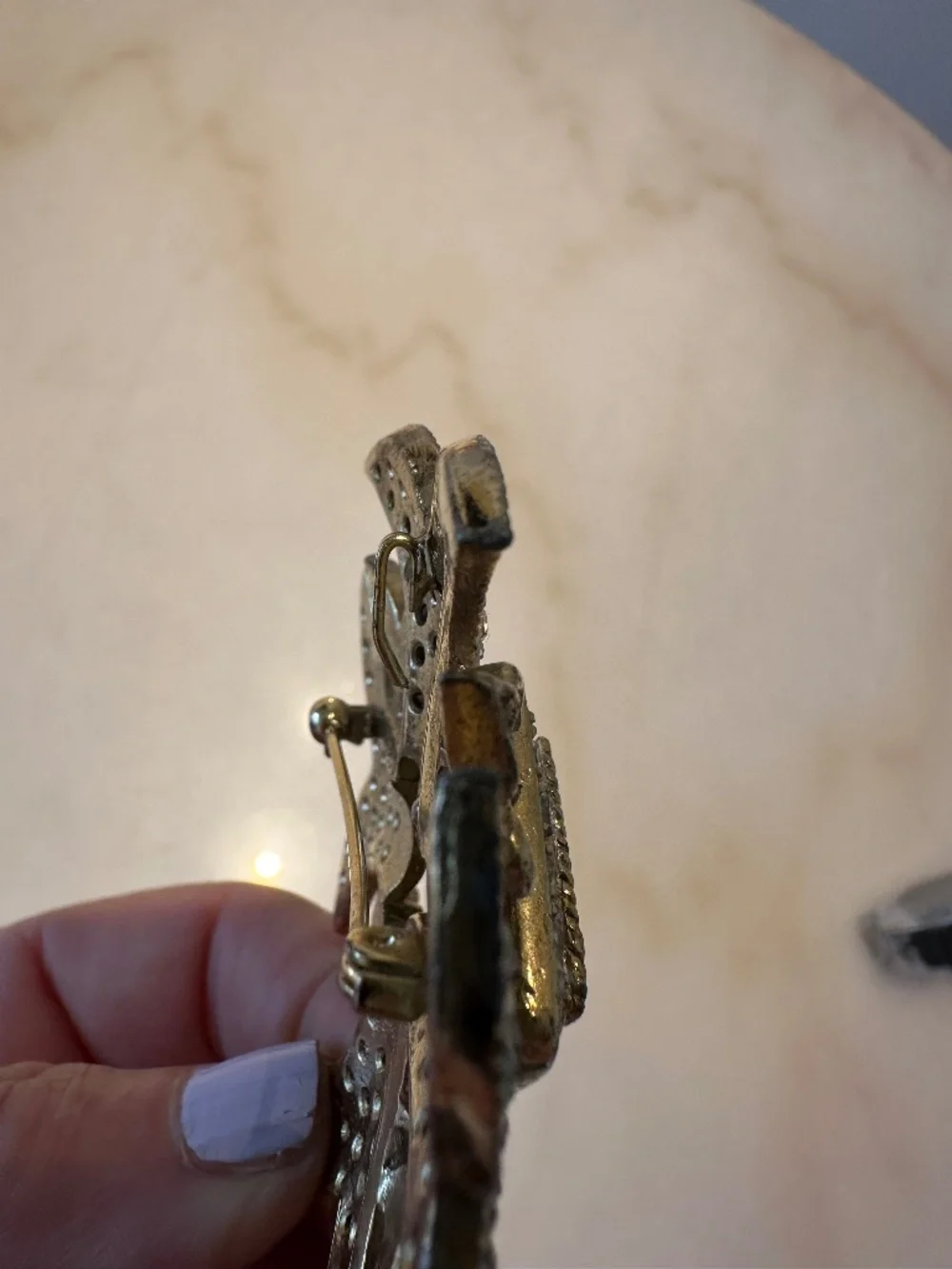 Italian crystal pin